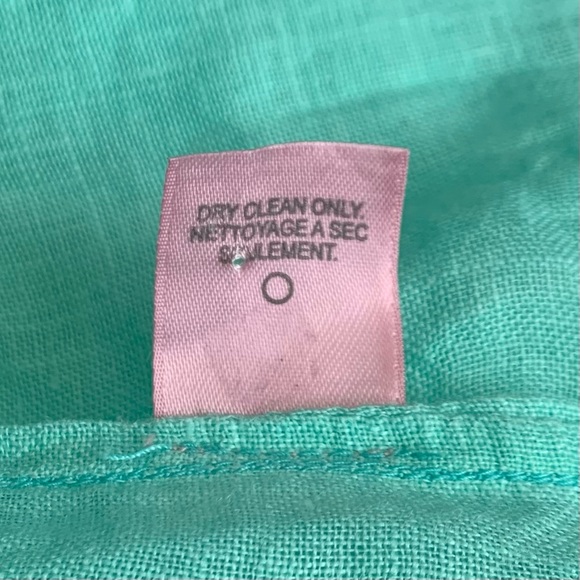 Calypso St Barth 100% Linen Mint Green Beaded Tunic - Picture 7 of 7